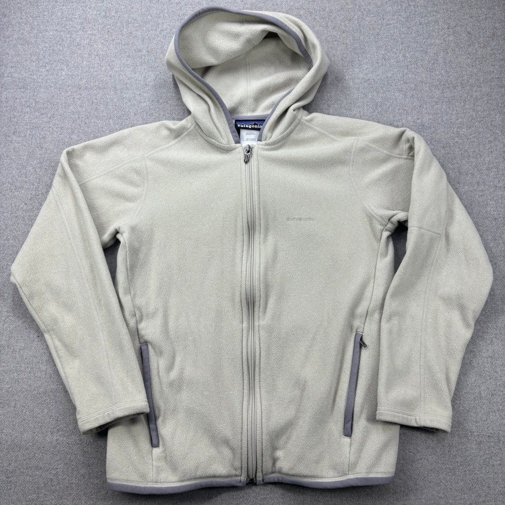 Vintage Patagonia Aravis Hoodie Womens S "Pumice" Fleece Full Zip Jacket Y2K